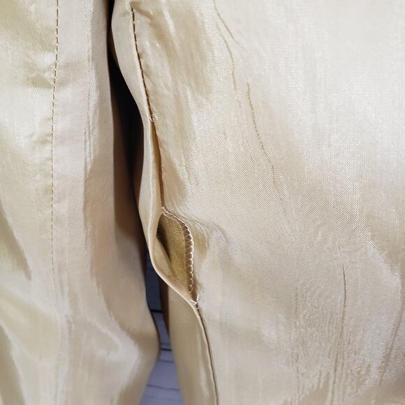 Crossing Pointe Women's 100%Linen  Brown Ankle Pants Size 22 - Picture 9 of 12